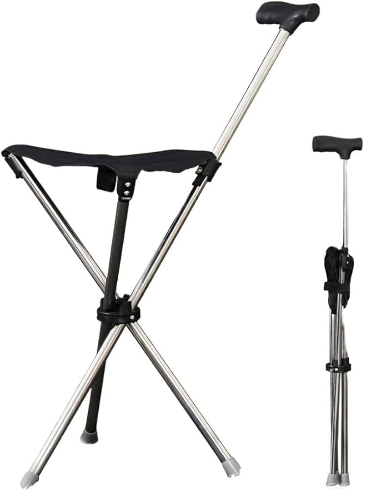 Amazon.co.jp: Laff tigo. ステッキチェア イス 椅子 座れる杖 杖