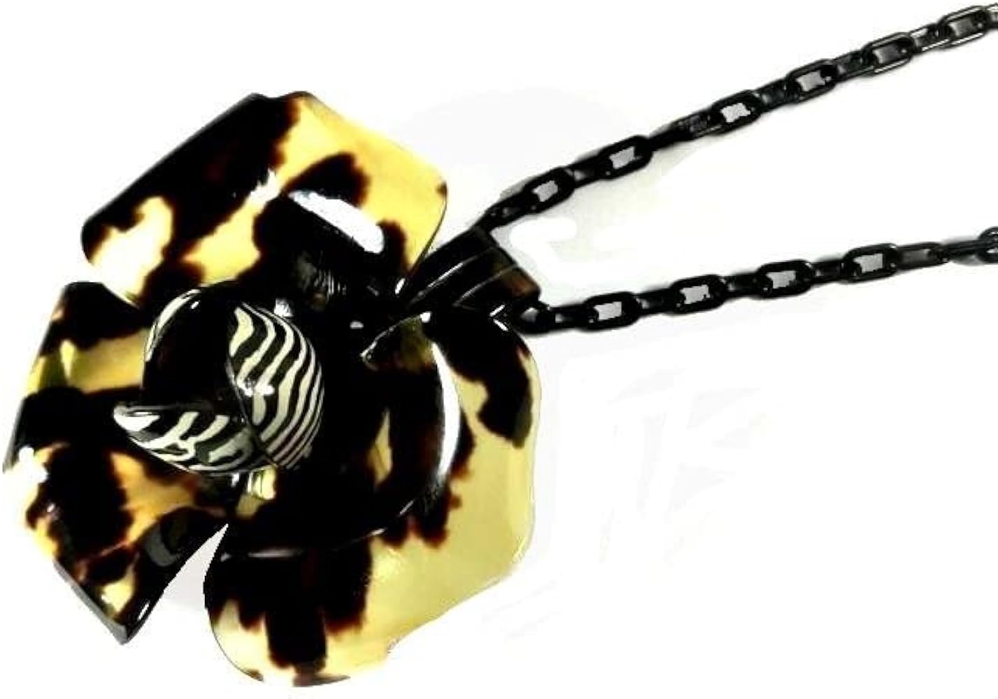 Amazon | 【創業148年べっ甲の菊池】 本鼈甲ブローチ ペンダント花