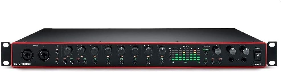Focusrite Scarlett 18i20 - 8本同時に録音可能、18in/20out のUSB