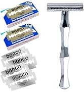 Amazon.co.jp: Kazakiri W Spada シルバー 本格深剃り 両刃カミソリ