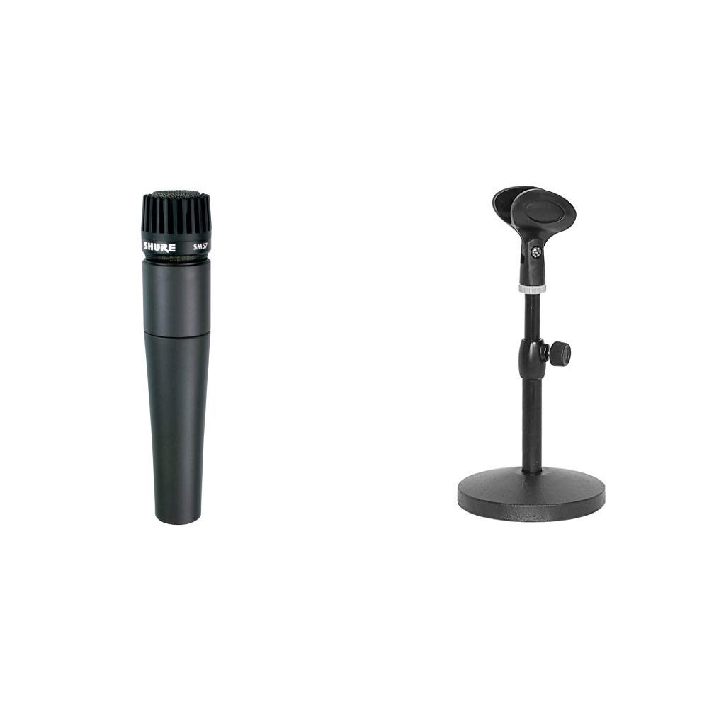 Amazon | SHURE ダイナミックマイク SM57-LCE 【国内正規品】 + 卓上