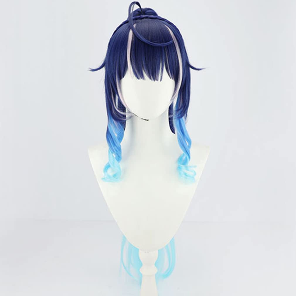Amazon.co.jp: LAOBAO コスプレ ウィッグ 天宮こころ ポニーテール 青