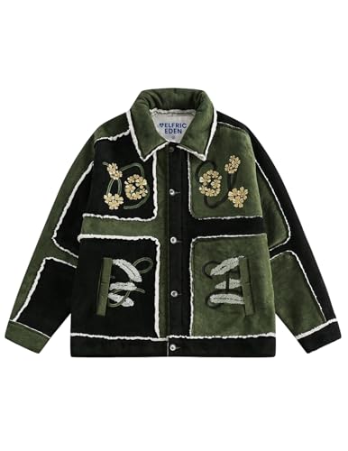 Aelfric Eden Jackets Casual Soft Warm Fleece Lined Jacket Color