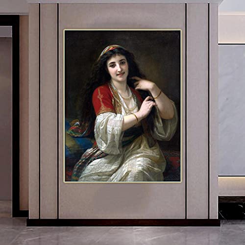 Amazon.co.jp: アートポスターユーグ・メルル「トルコの美しさ」女性の