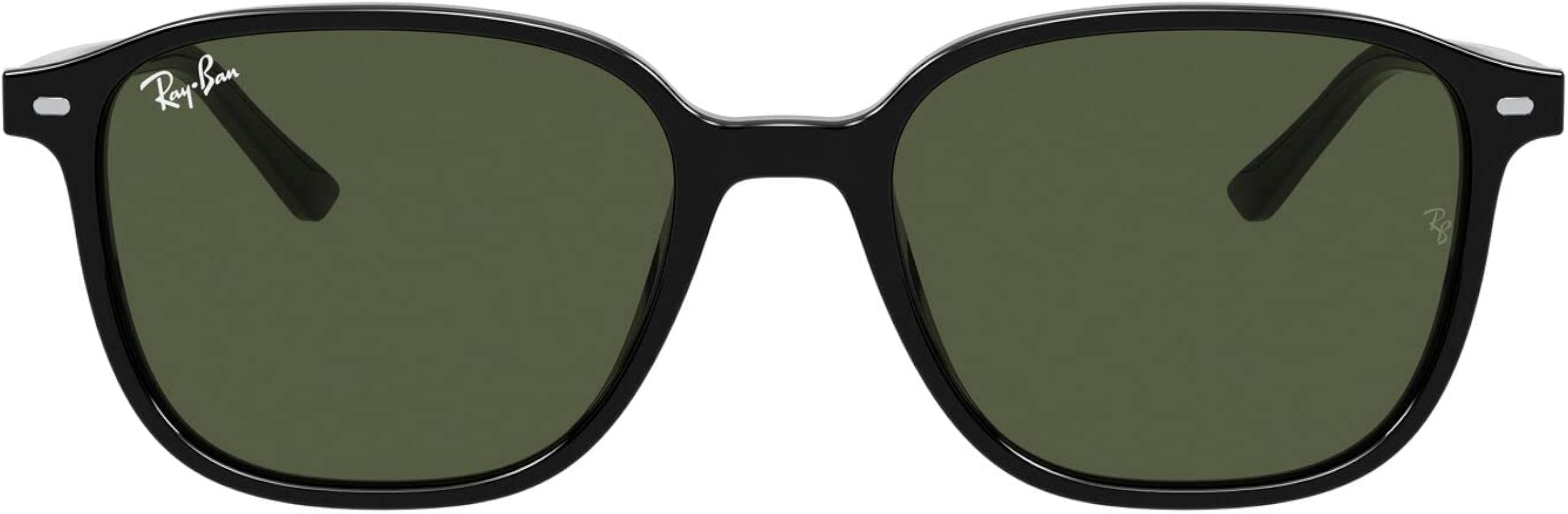 Amazon.com: Ray-Ban Unisex RB2193 Leonard Square Sunglasses, Black