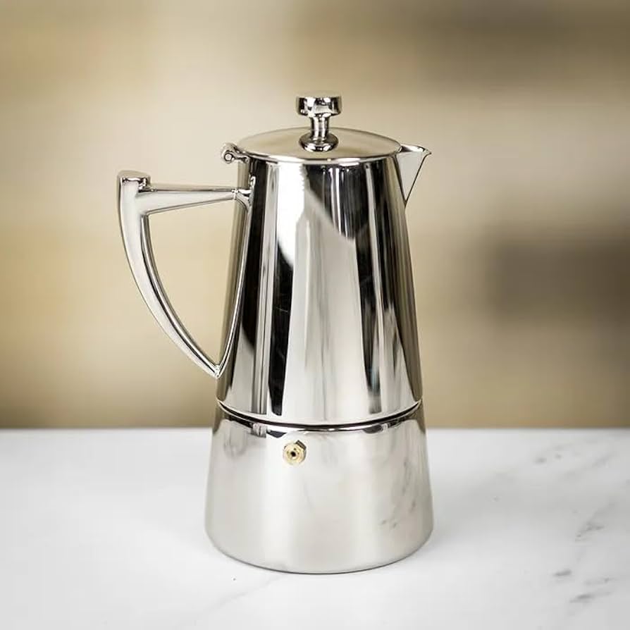 Amazon.com: Cuisinox Roma 6-cup Stainless Steel Stovetop Moka