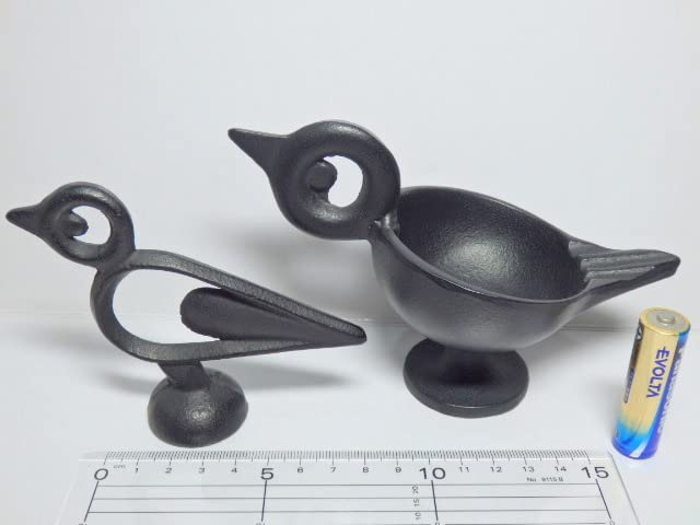 Amazon.co.jp: 馬場忠寛 南部鉄器 鳥 オブジェ ヴィンテージ 民芸