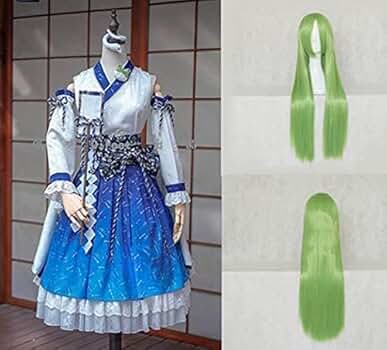 Amazon.co.jp: [fenglei] 東風谷早苗 コスプレ衣装＋ウィッグ風