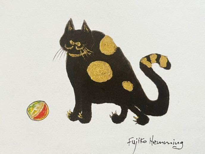 Amazon.co.jp: フジ子ヘミング 絵柄10種 「猫十態」シリーズ 印刷物 絵