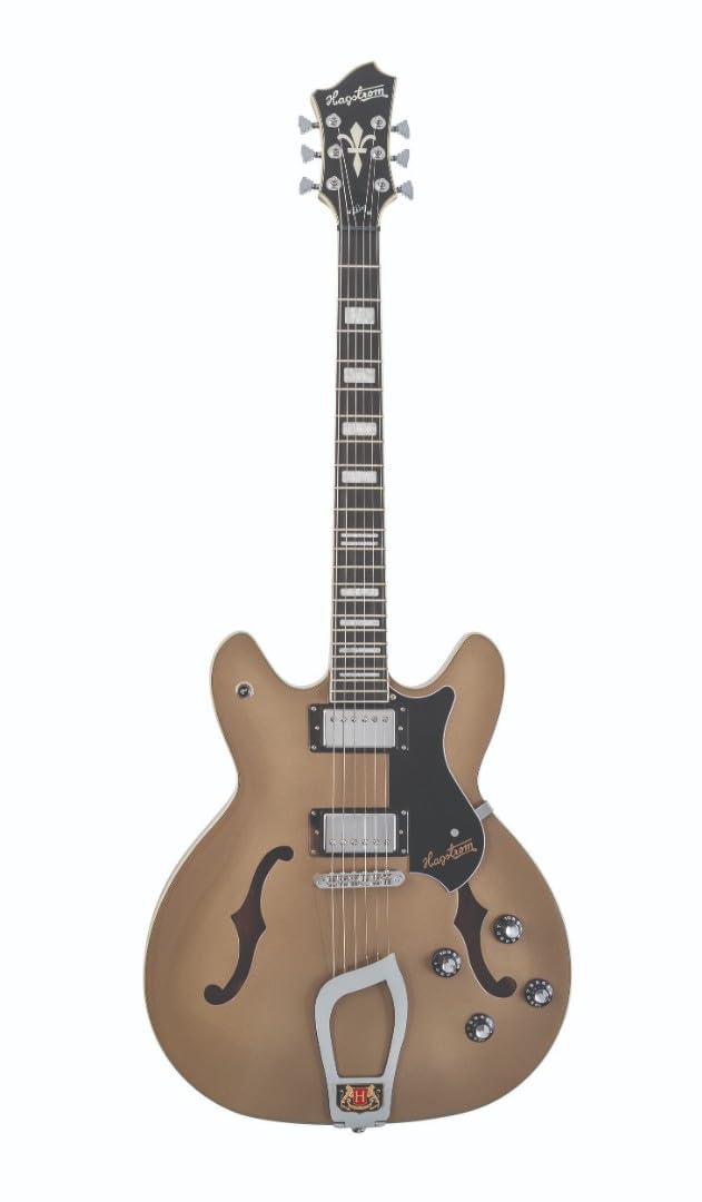 Amazon.com: Hagstrom Viking Semi-Hollow Electric Guitar - Desert