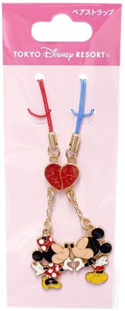 Amazon.co.jp: ミッキーマウス ミニーマウス ハートペアストラップ