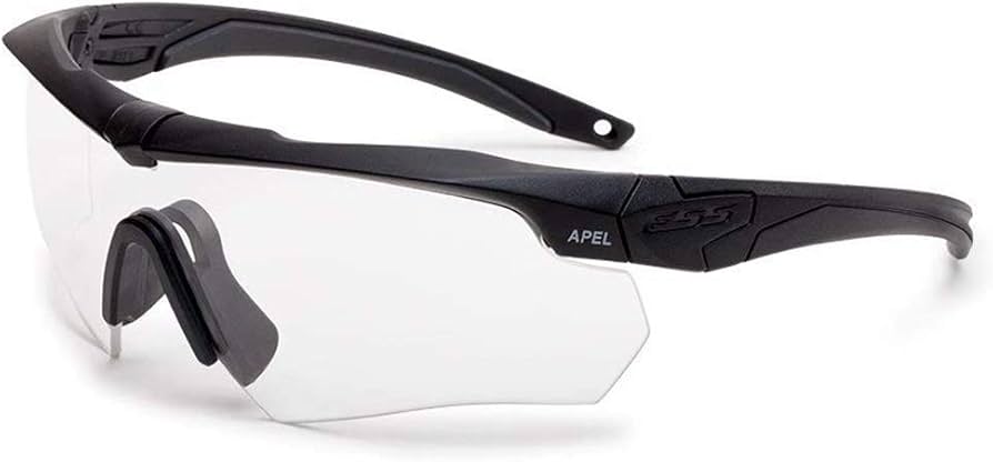 Amazon.com: ESS Sunglasses Crossbow ONE Black with Clear Anti-Fog