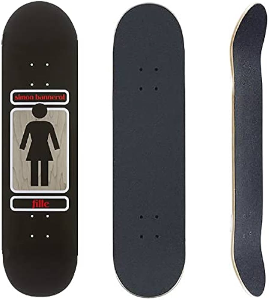 Amazon | GIRL ガール スケボーデッキ単品 GIRL サイモン バネロー (黒