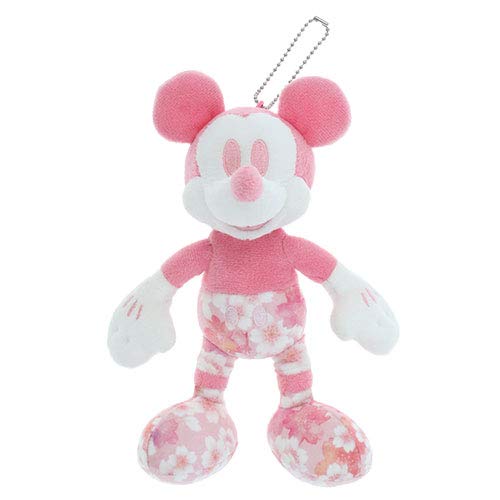 Amazon | ミッキーマウス 桜柄 ピンク ぬいぐるみバッジ ディズニー お