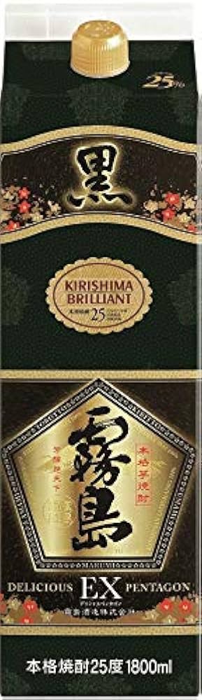 Amazon.co.jp: 【6本セット】黒霧島EX 25度 1.8Lパック : 食品・飲料・お酒