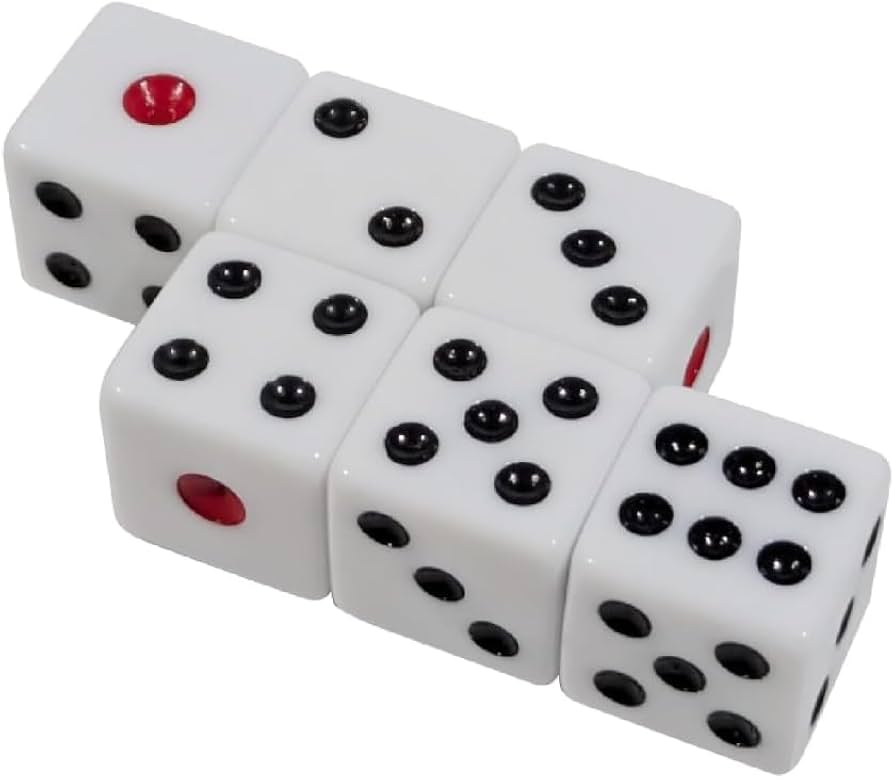 Amazon | Boono サイコロ 15mm ダイス dice さいころ チンチロリン