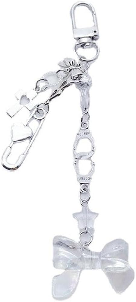 Amazon.co.jp: 韓国 Y2k ちょう結びペンダントキーホルダー女性のため
