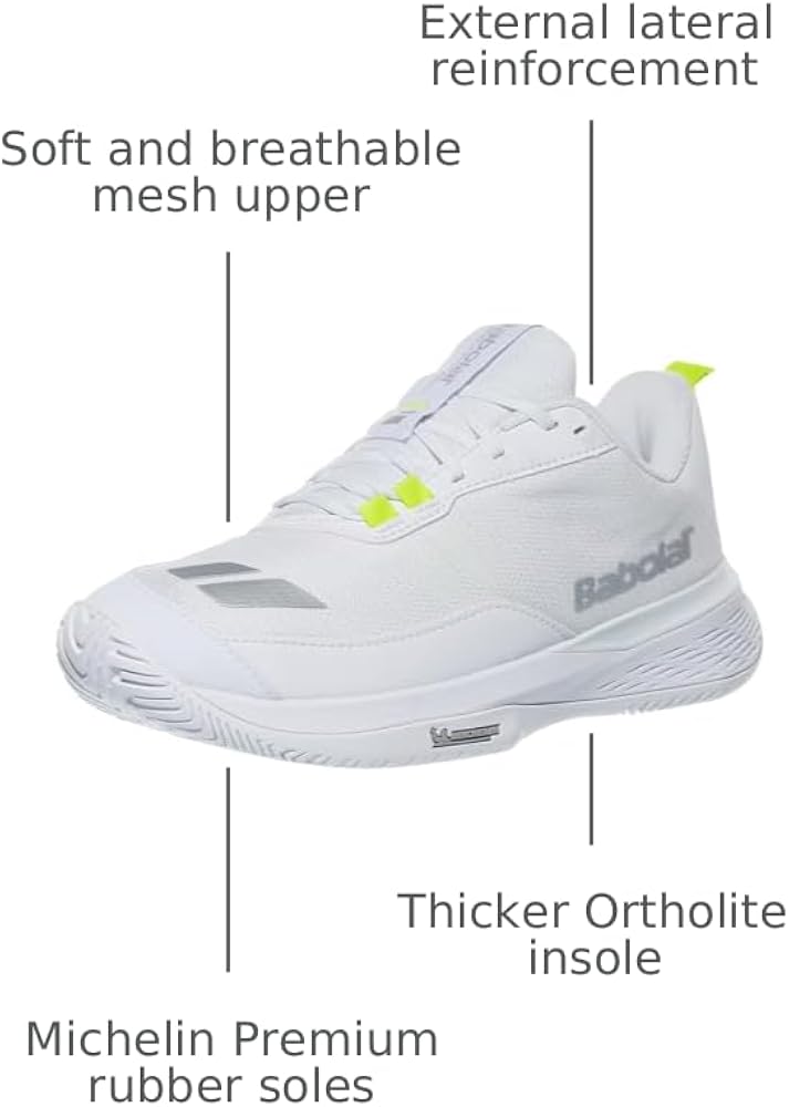 Amazon.com | Babolat Women's SFX Evo Pickleball Shoes, White