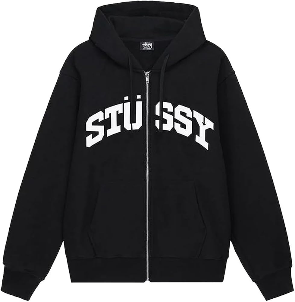 Amazon.co.jp: STUSSY Zip Up Hoodie, BLOCKSPORTZIPHOODIE2COLORS