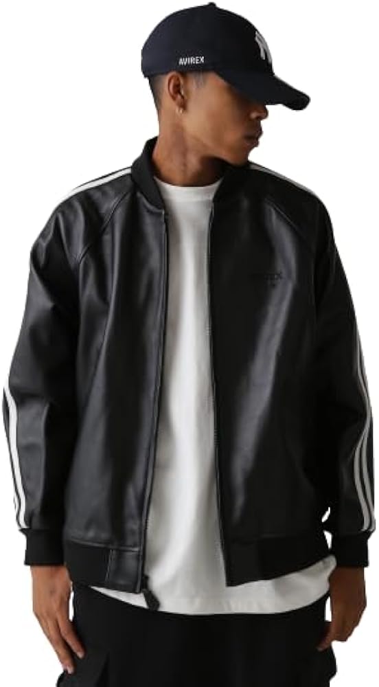 Amazon.co.jp: [アヴィレックス] TRACK LEATHER JACKET/トラック