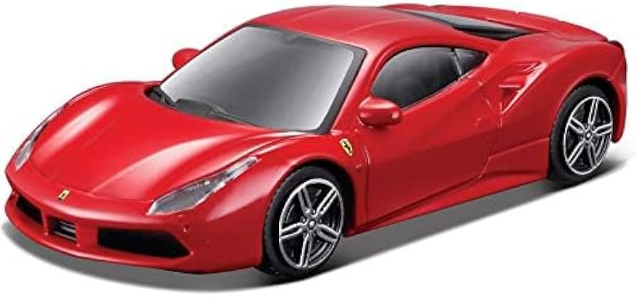 Amazon | ブラーゴ フェラーリ ミニカー 1/43 Ferrari 488 GTB (レッド