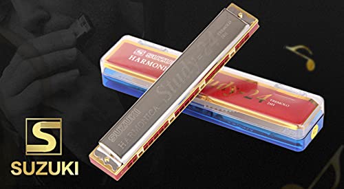 Amazon | SUZUKI -24H C 24穴 複音ハーモニカ 高級スズキ 複音