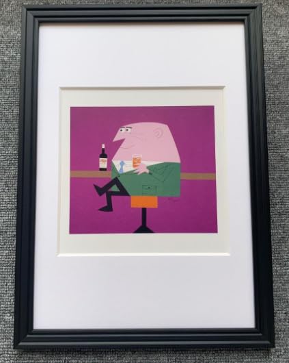 Amazon.co.jp: 柳原良平 アンクルトリス『トリスバー』 A4サイズ 額