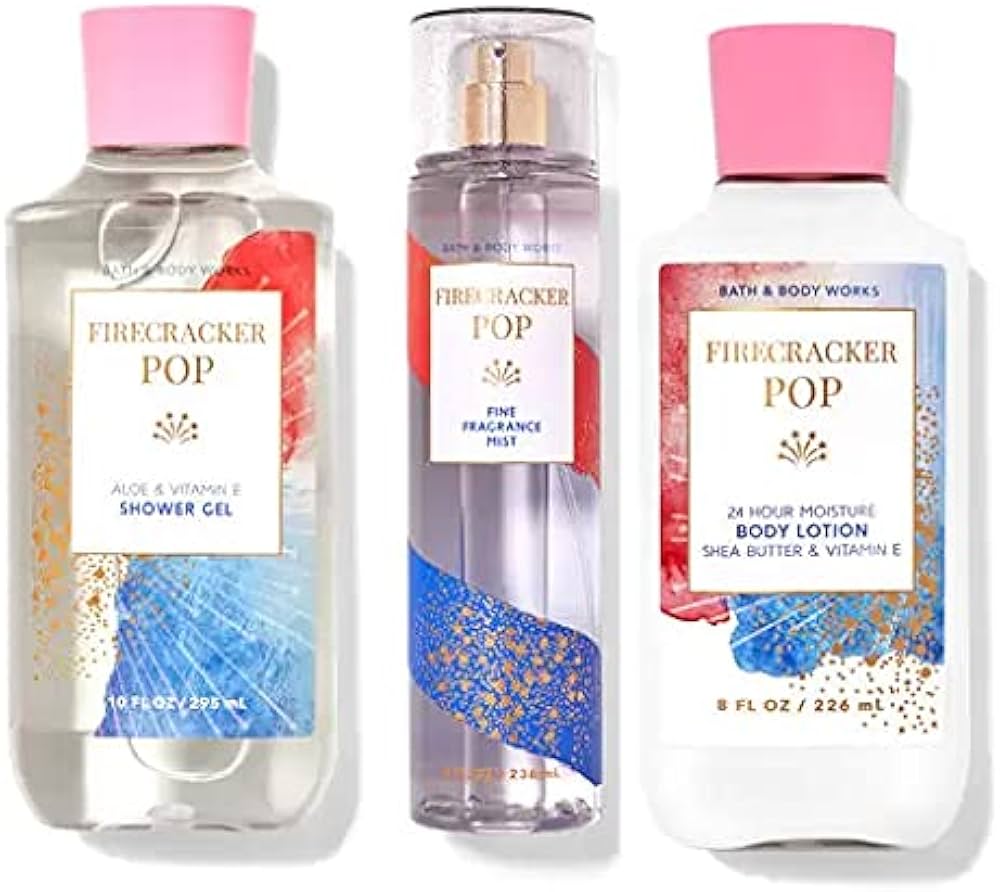 Amazon.com : Bath and Body Works 3 Piece Set Firecracker Pop