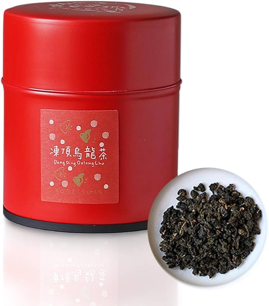 Amazon.co.jp: 【台湾茶藝館 狐月庵】 凍頂烏龍茶 茶缶 20g 台湾茶