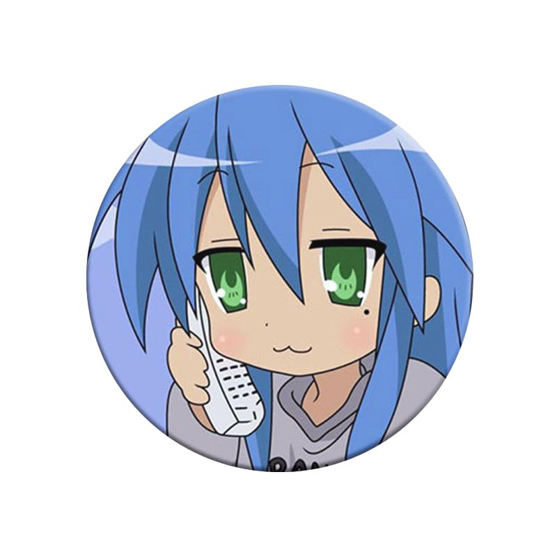 Amazon.co.jp: らきすた バッジ ブローチ 缶バッジ 3個セット 泉こなた