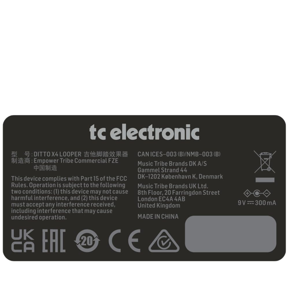 Amazon.com: TC Electronic DITTO X4 LOOPER Simple and Intuitive