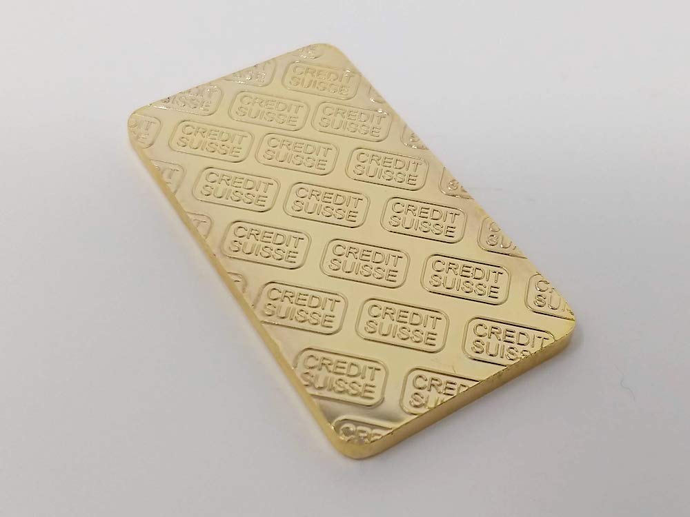 Amazon.co.jp: 5枚セット 24金ゴールドバー インゴットレプリカ CREDIT
