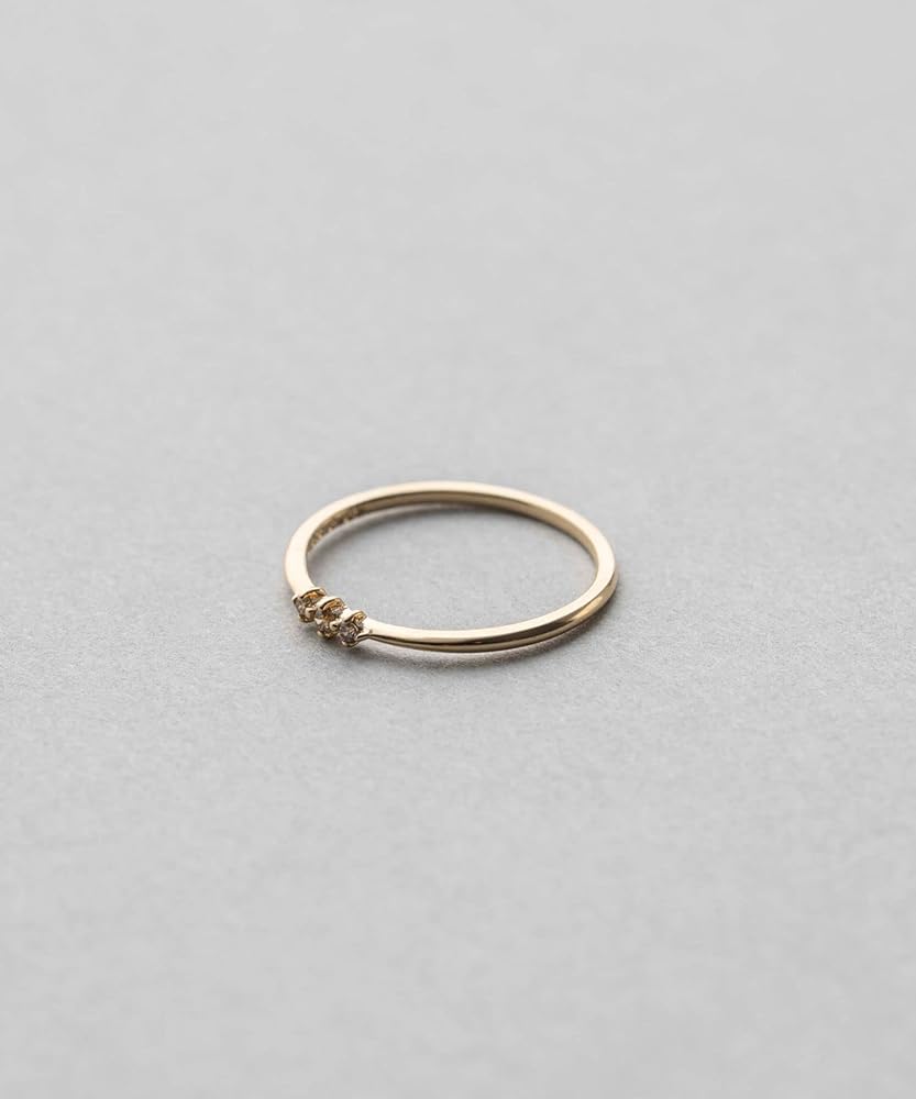 Amazon | (エテ) ete K10YG ブラウンダイヤモンド ピンキーリング