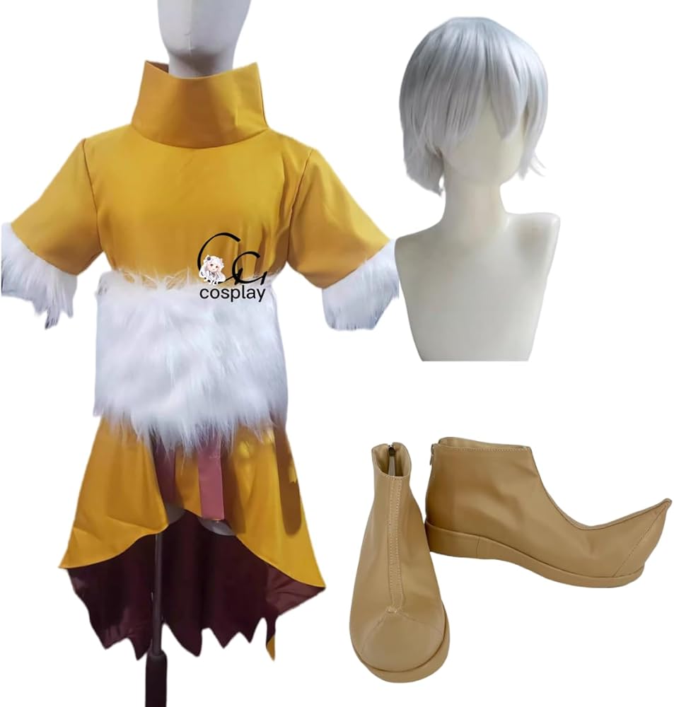 Amazon.co.jp: GGcosplay Dr.STONE 西園寺羽京 コスプレ衣装/ウィッグ