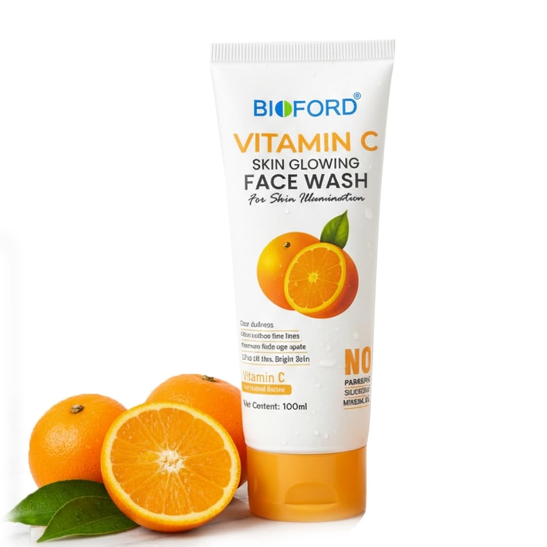 Bioford Protect N Glow Vitamin C Glow Face Wash 100ml | 100% Soap