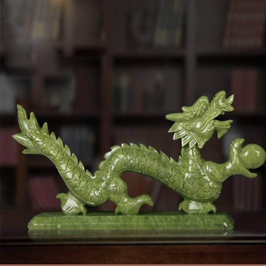 中国美術品・翡翠原石・観音盤龍・極細工3D浮彫・縁起・ペンダント