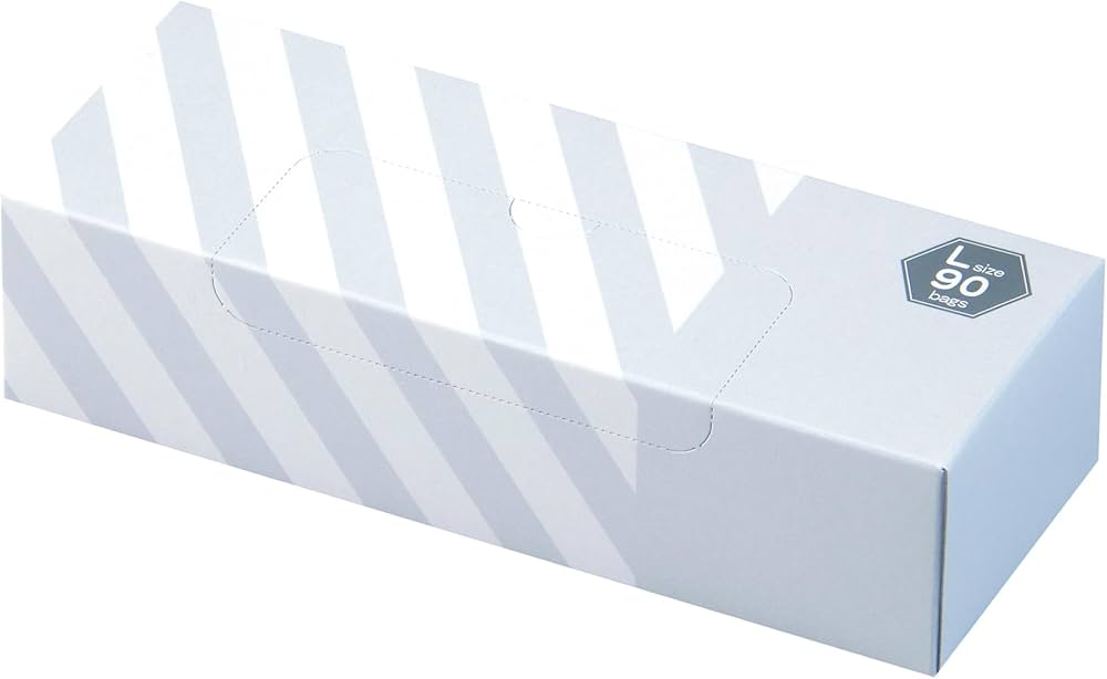 Amazon.co.jp: 臭わない袋 BOS ボス ストライプ/白 Lサイズ 90枚入