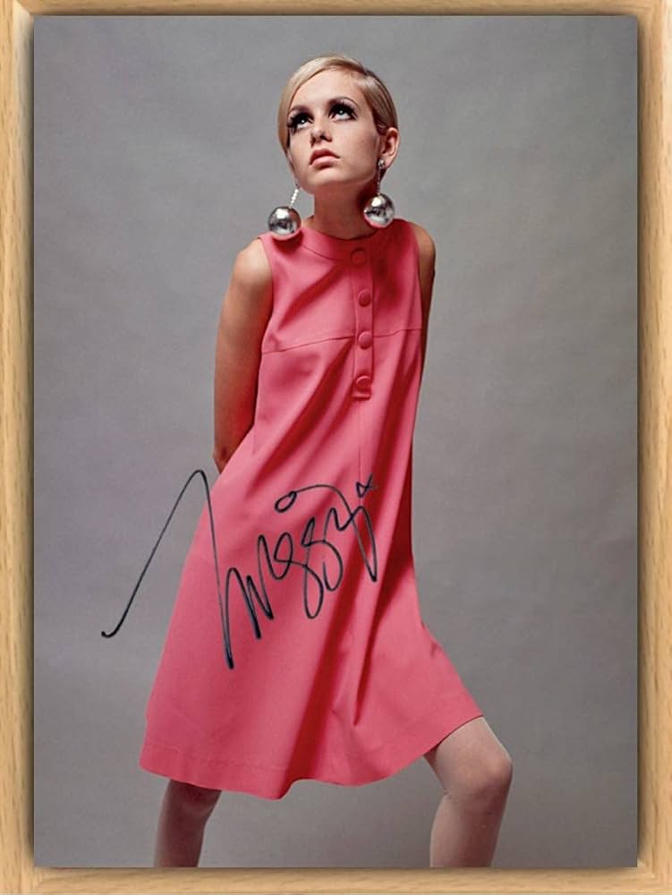 Amazon.co.jp: ツイッギー フレーム付き サインフォト 60's モデル