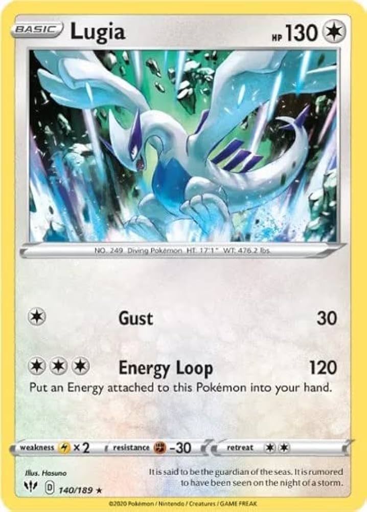 Pokemon - Lugia 140/189 - Darkness Ablaze - Legendary - Rare