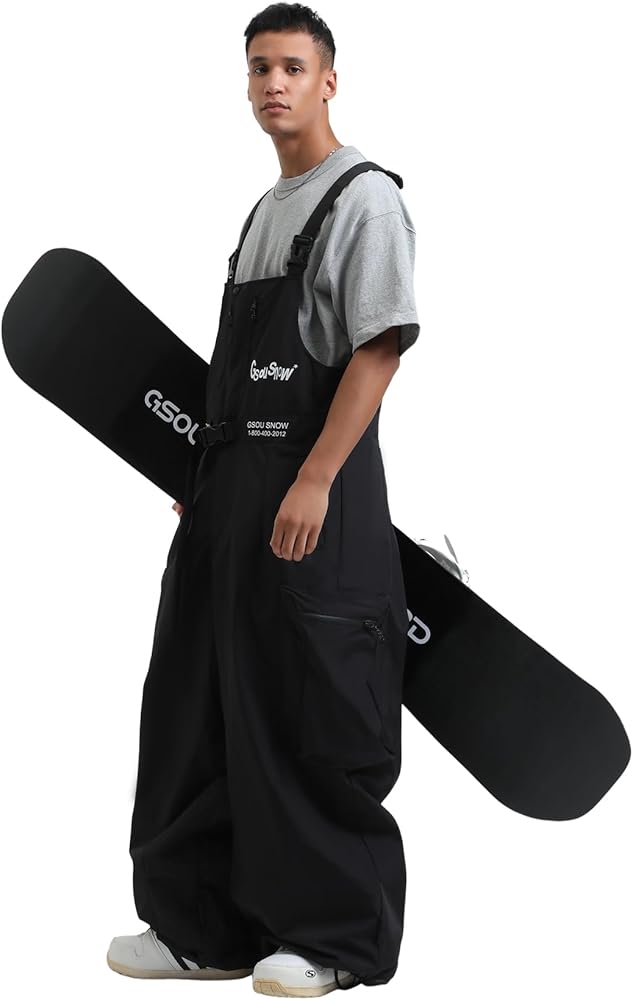 Amazon.com: GSOU SNOW Baggy Snowboard Bibs Women Men Ski Pants