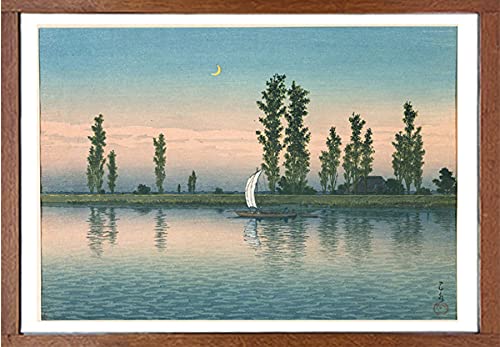 Amazon.co.jp: 川瀬巴水 版画 潮来の初秋 ポスターサイズ 56×40.7cm