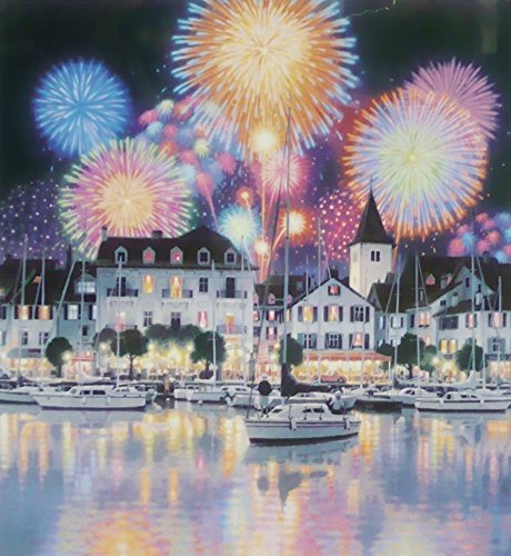 Amazon.co.jp: ◇笹倉鉄平◇【夜空の花束】◇アートプリント◇額装