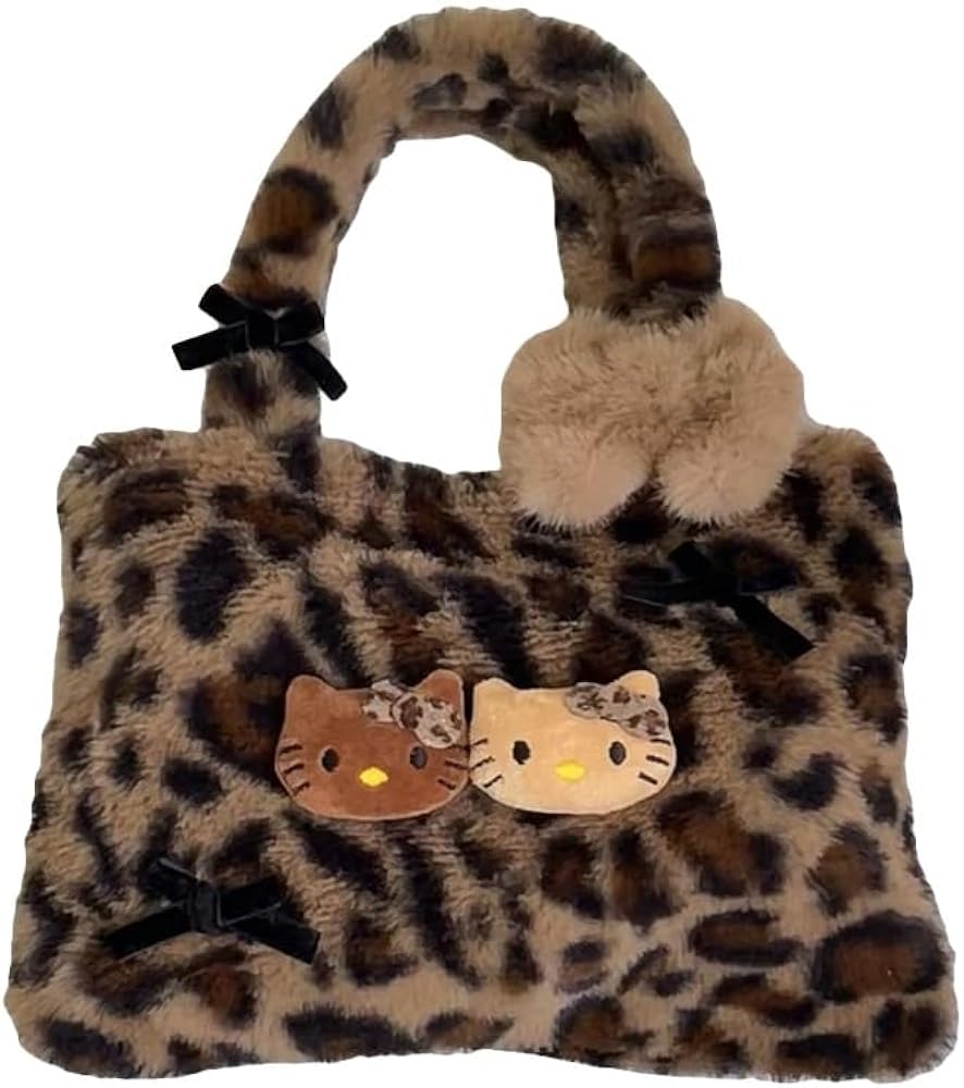 Amazon | [OBINAERRT] ハローキティ ハンドバッグ 豹柄 ランチバッグ