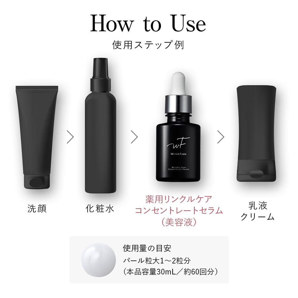 Amazon.co.jp: WrinkFade リンクフェード | 薬用スキンケア3点セット