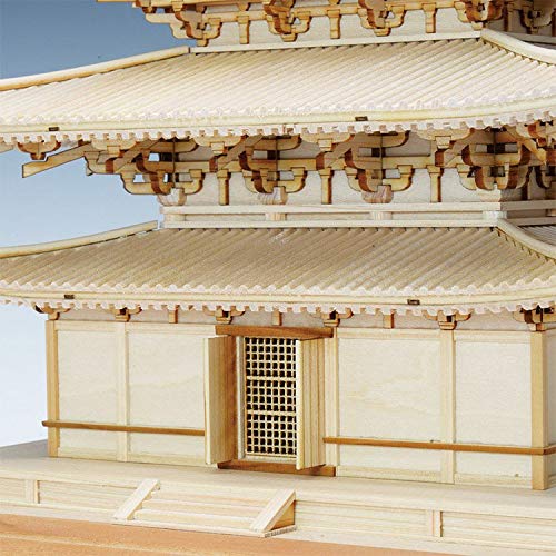 Amazon | ウッディジョー/木製建築模型 薬師寺・東塔（1/75）+塗料