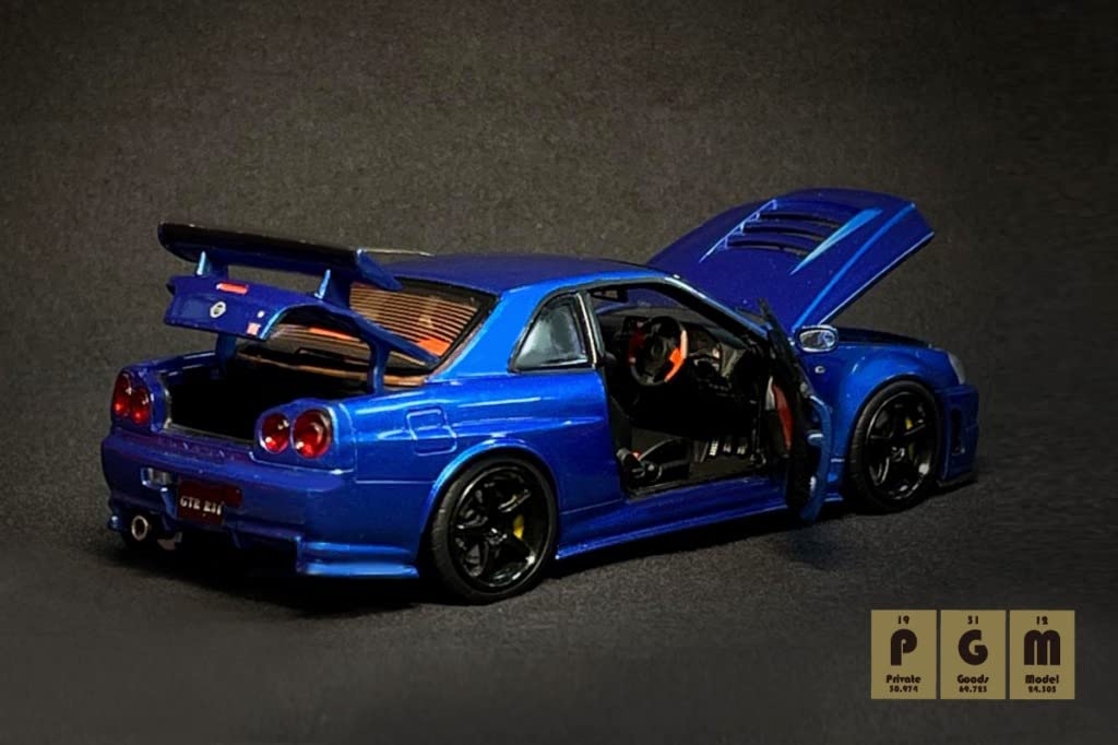 Amazon | PGM 1/43 ニスモ R34 GT-R Z-tune Metallic Blue Luxury