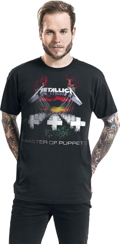 Amazon.com: Metallica T Shirt Master of Puppets Album Tracks