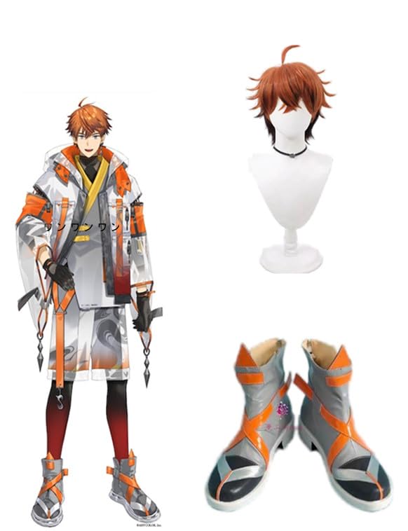 Amazon.co.jp: Vtuber 3SKM 北見遊征コスプレウィッグ +靴 : ホビー