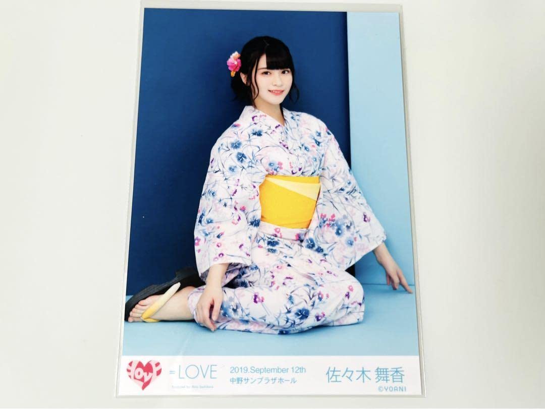 LOVE イコラブ生写真中野サンプラザ抽選会直筆佐々木舞香浴衣