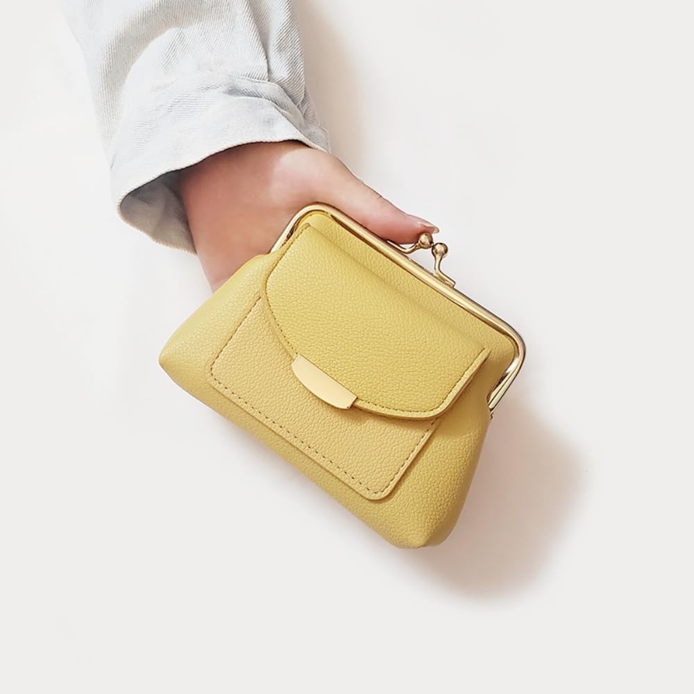 Amazon.com: Lavogel Coin Purse With Credit Card Slot, Kiss Lock